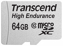 Карта памяти TRANSCEND  TS64GUSDXC10V, 64Gb,  MicroSDXC,  Class 10 