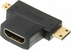 Переходник NONAME 6658 Mini HDMI (Male) HDMImicro (m)/HDMI19 (f) 
