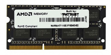 Оперативная память AMD  R538G1601S2S-UO, 8Gb,  SO-DIMM,  DDR3,  1600 МГц 