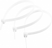 Хомуты ЗУБР нейлоновые белые 7,6x300мм, 100шт