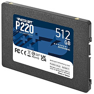Твердотельный накопитель PATRIOT  P220S512G25, 512Gb,  SATA-III 