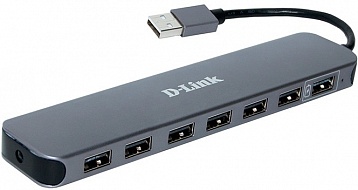 Концентратор USB D-LINK  DUB-H7/E1A, портов: 7 