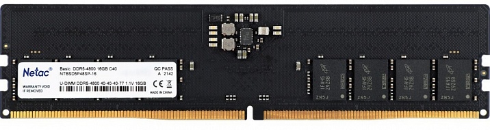 Оперативная память Netac  NTBSD5P48SP-16,  DIMM,  DDR5,  4800 МГц 