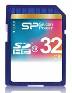 Карта памяти SILICON POWER  SP032GBSDH010V10, 32Gb,  SDHC,  Class 10 