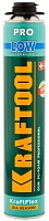 Пена PREMIUM PRO LOW профессиональная, KRAFTOOL 41181, монтажная, пистолетная, всесезонная, 800мл