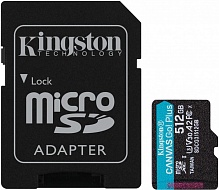 Карта памяти KINGSTON  SDCG3/512GB,  MicroSDXC,  Class 10 
